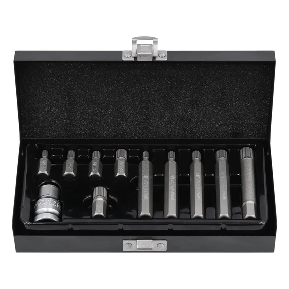 YATO Spline (sűrű torx-XZN) bit készlet 11 részes 1/2
