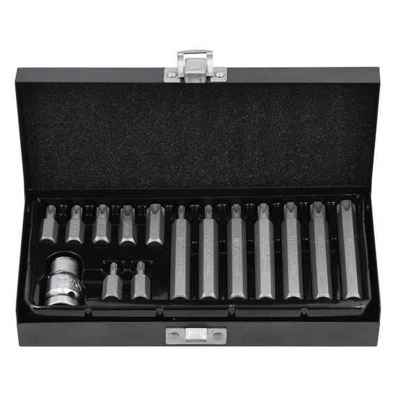 YATO Torx (furatos) bit készlet 15 részes 1/2