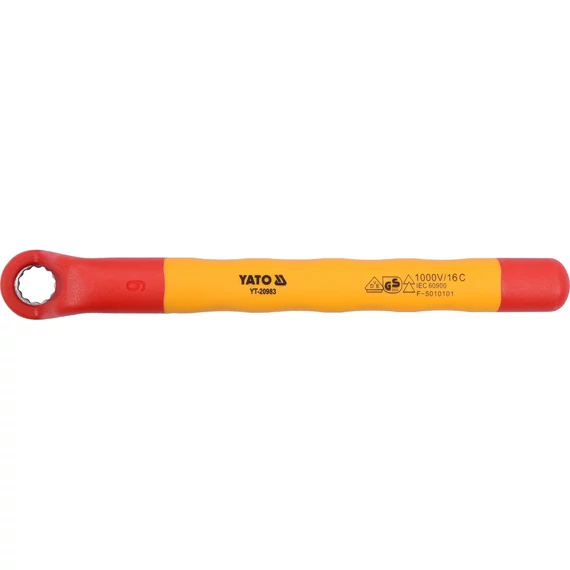 YATO Szigetelt csillagkulcs, hajlított 9mm 1000V