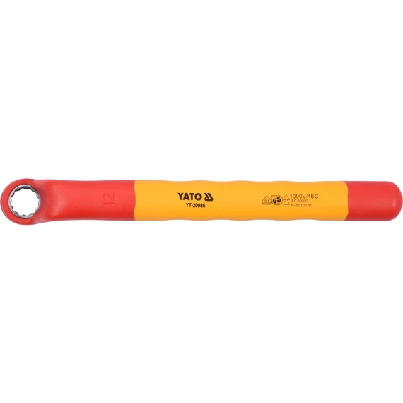 YATO Szigetelt csillagkulcs, hajlított 12mm 1000V
