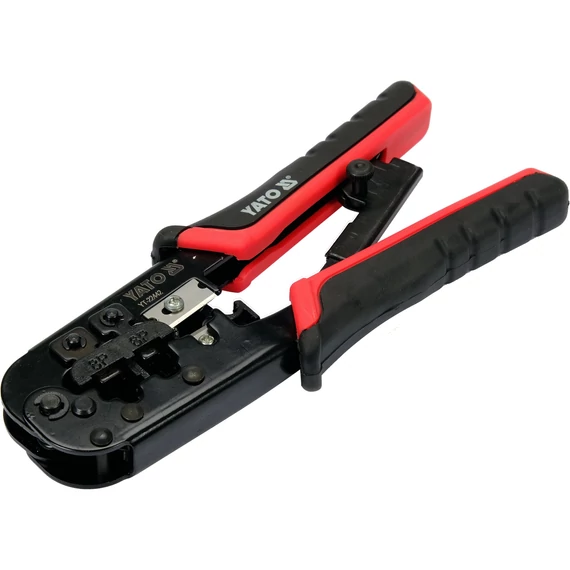 YATO Krimpelő fogó RJ45 és RJ11 csatlakozókhoz 180mm (YT-22442)