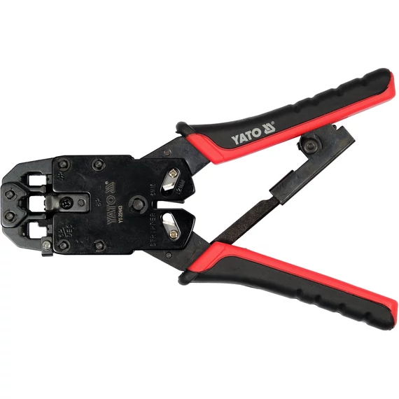 YATO Krimpelő fogó RJ45 és RJ11-10 csatlakozókhoz 205mm (YT-22443)