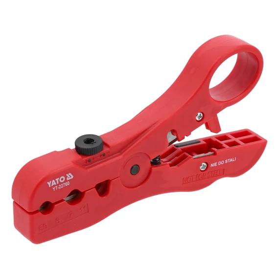 YATO Kábel csupaszító RG59/RG6/RG7/RG11/STP/UTP kábelekhez 125mm