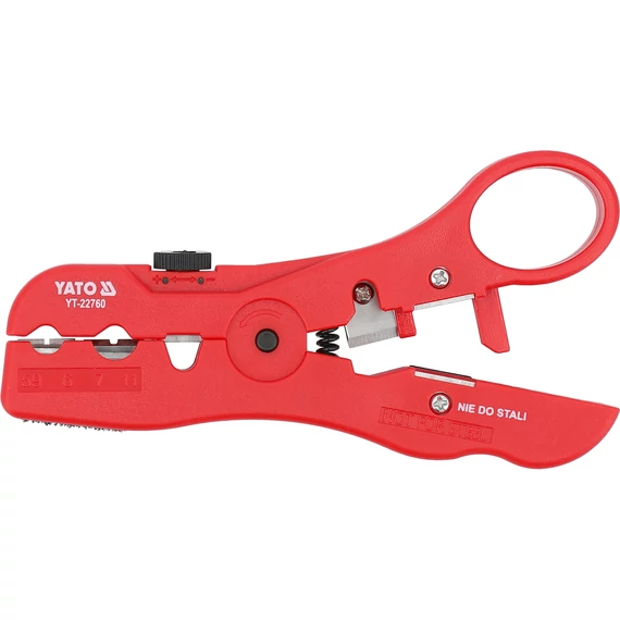 YATO Kábel csupaszító RG59/RG6/RG7/RG11/STP/UTP kábelekhez 125mm