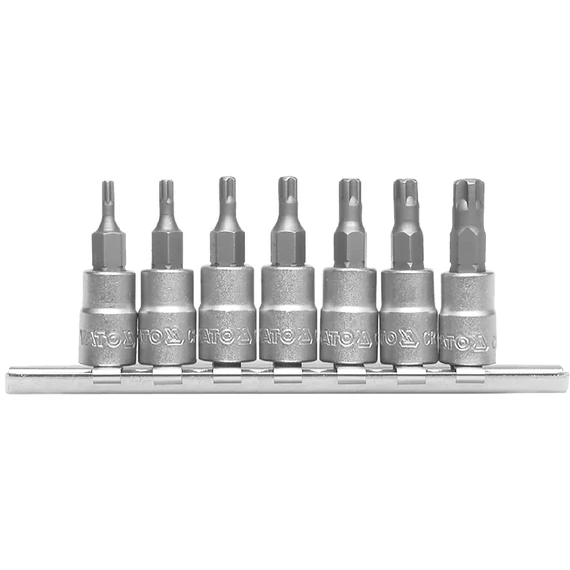 YATO Dugókulcs készlet torx, furatos, 7 részes 1/4