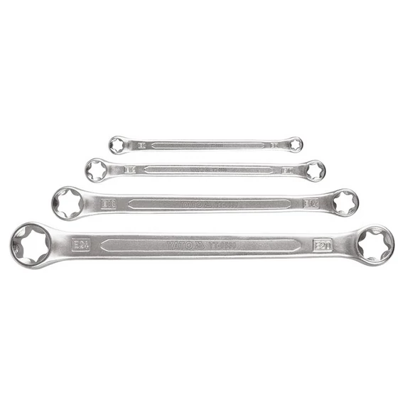 YATO Csillagkulcs készlet 4 részes torx fejjel (E6-E24) (YT-0530)