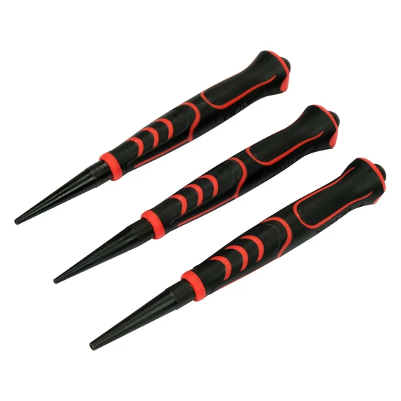 YATO Lyukasztó készlet, 0,8-1,6-2,4mm, 125mm, 3db-os