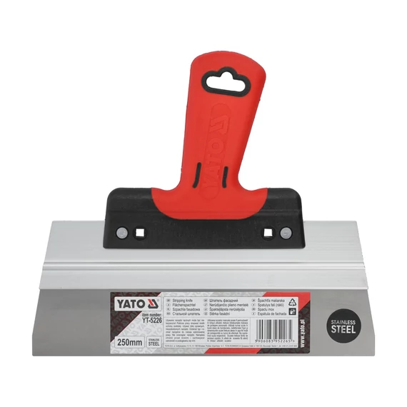 YATO Rozsdamentes felületsimító spatula, rákli 250mm (YT-5226)