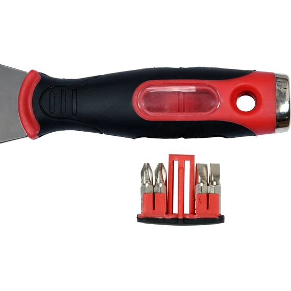 YATO Kaparó spakli multifunkciós inox + 4db bithegy (YT-52870)