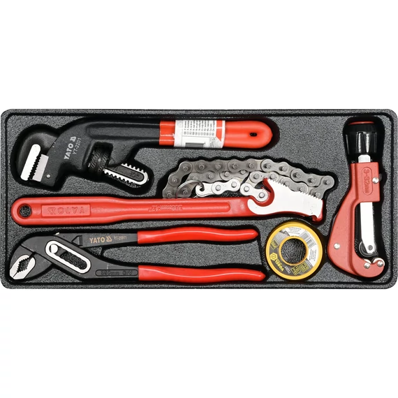 YATO Fiókbetét Vízvezeték-szerelő szerszámkészlet (YT-55481)