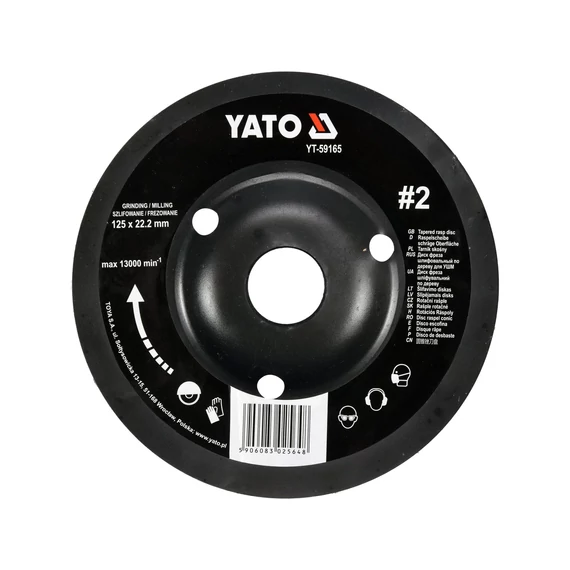 YATO Csiszolókorong 125mm NR2 (YT-59165)