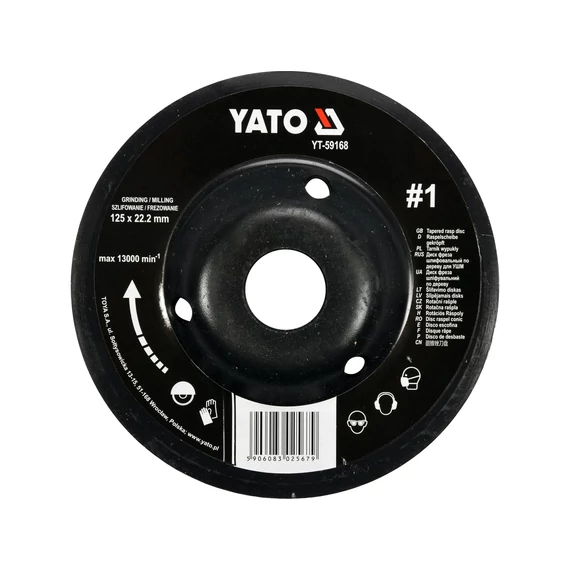 YATO Csiszolókorong 125mm NR1 (YT-59168)