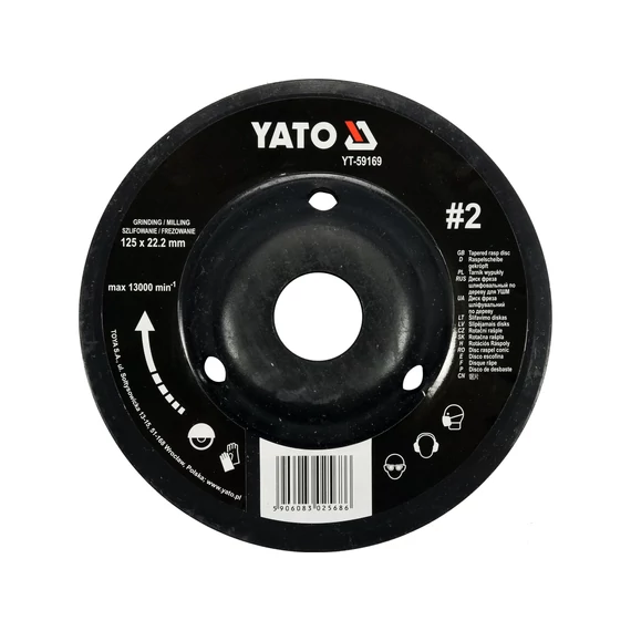 YATO Csiszolókorong 125mm NR2 (YT-59169)