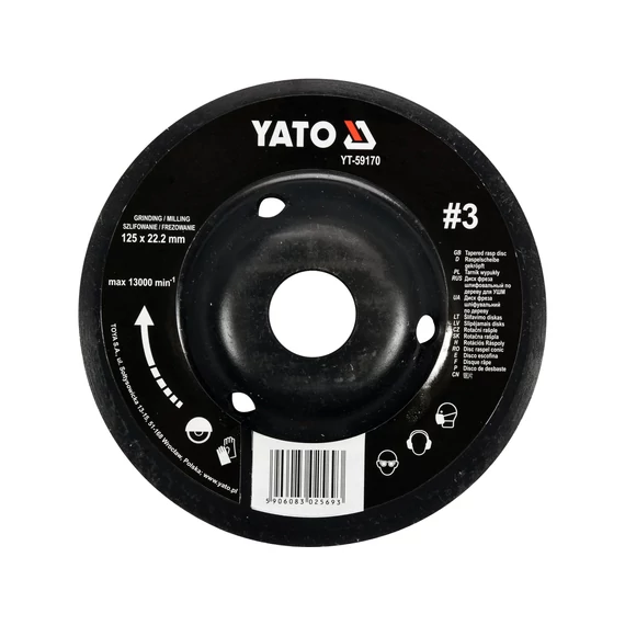 YATO Csiszolókorong 125mm NR3 (YT-59170)