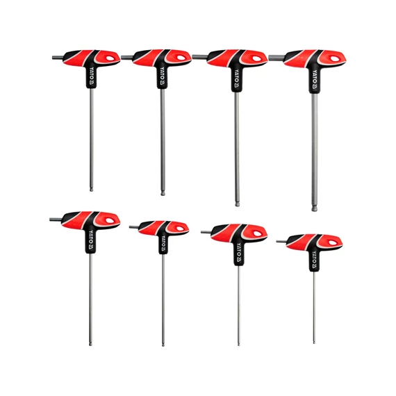 YATO Imbuszkulcs készlet T markolattal 8 részes (2,5-10mm) (YT-05597)