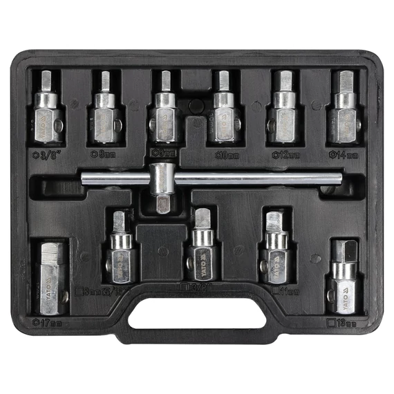 YATO Olajleeresztő kulcskészlet 12 részes 3/8