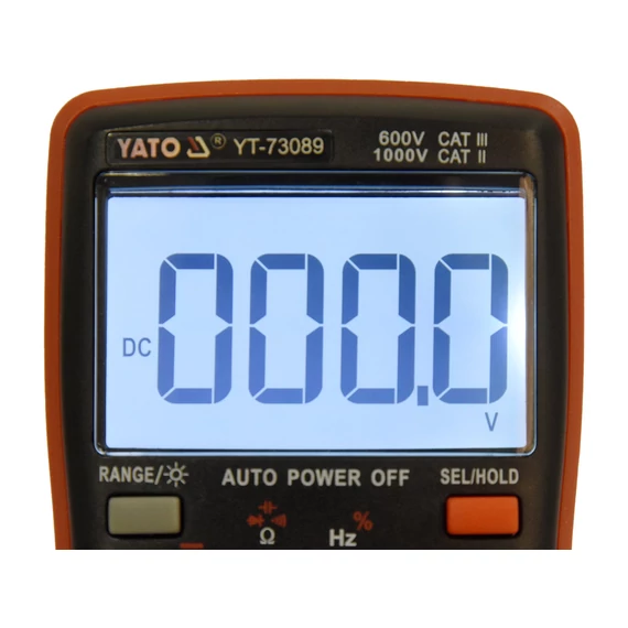 YATO TRUE RMS LCD digitális mérő (YT-73089)