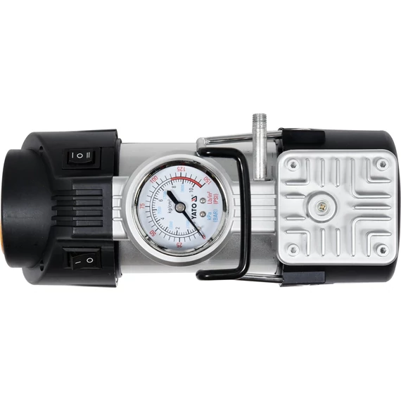 YATO Autós kompresszor LED lámpával 180W 10bar (YT-73460)