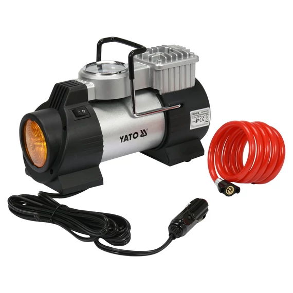 YATO Autós kompresszor LED lámpával 180W 10bar (YT-73460)