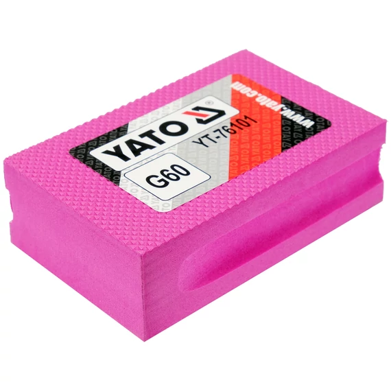 YATO Gyémánt szemcsés csiszolószivacs G60 90x60x30mm (YT-76101)