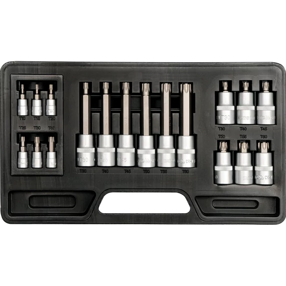 YATO Bit dugókulcs készlet 18 részes Torx 1/4