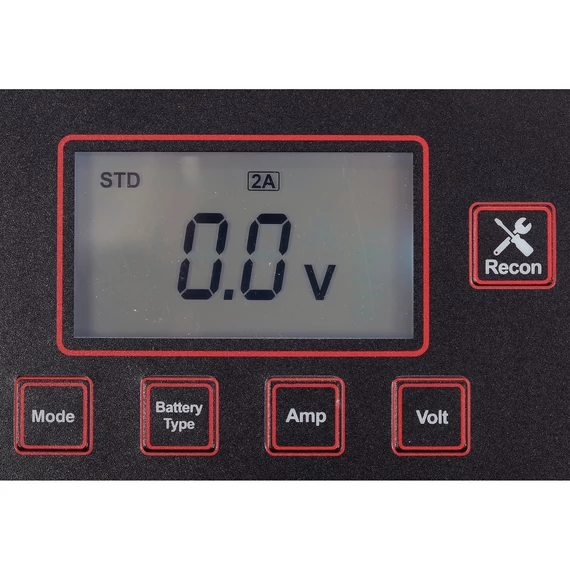 YATO LCD Kijelzős elektronikus akkumulátortöltő 12V/2A/8A/15A 200Ah (YT-83003)