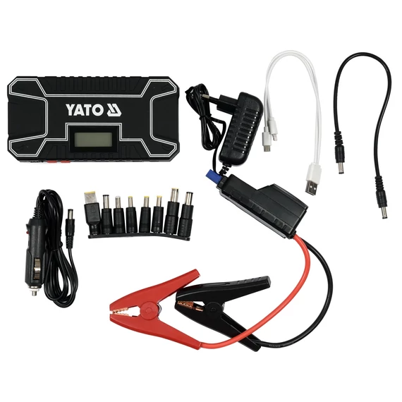 YATO 2in1 Külső akkumulátor, indító készülék (bikázó) Start Booster/ Power Bank készlet (12000mAh)