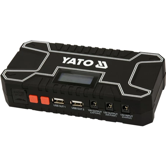 YATO 2in1 Külső akkumulátor, indító készülék (bikázó) Start Booster/ Power Bank készlet (12000mAh)