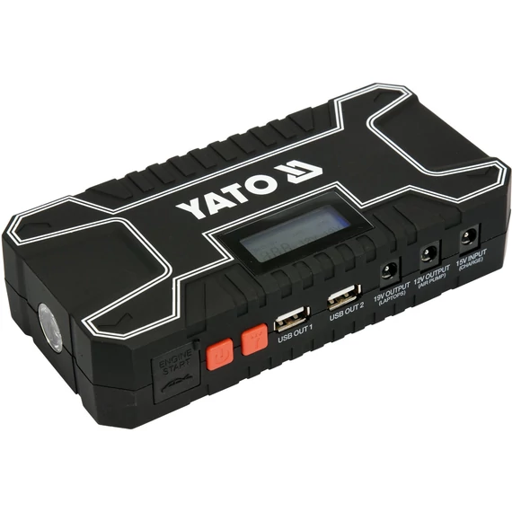 YATO 2in1 Külső akkumulátor, indító készülék (bikázó) Start Booster/ Power Bank készlet (12000mAh)