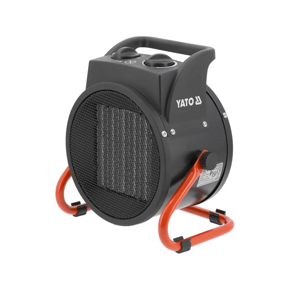 YATO Elektromos hősugárzó fémházzal, 30m2, IPX0, 3000W/230V