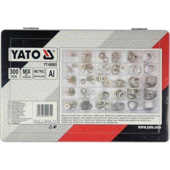 YATO Alumínium alátét készlet 300 részes (YT-06865)