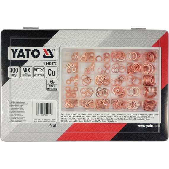 YATO Réz alátét készlet 300 részes (YT-06872)