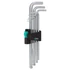 WERA 950/9 Hosszított imbuszkulcs készlet krómozott 9 részes (1,5-10mm)