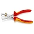 KNIPEX Csupaszító fogó kábelvágó ollóval 180mm (13 66 180)