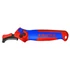 KNIPEX Racsnis kábelvágó kés csúszósaruval, cserélhető pengével, 146mm (1650145SB)