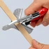 KNIPEX Sarokvágó olló műanyag és gumi profilokhoz 215mm (94 35 215)