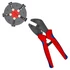 KNIPEX MultiCrimp Krimpelő fogó cseretárral, barnított 250mm (97 33 02)