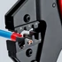 KNIPEX Krimpelő-rendszerfogó cserélhető krimp profilokhoz (betét nélkül) 200mm (97 43 200 A)