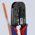 KNIPEX Krimpelő fogó, barnított (blankoló) Western-dugóhoz 190mm (97 51 10 SB)
