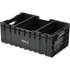 YATO Toolbox Nyitott szerszámosláda moduláris 2 rekesszel, 2 füllel 576x359x237mm (YT-09168)
