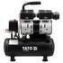 YATO Kompresszor, csendes, olajmentes, 8bar, 6l, IPX0, 550W/230V