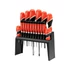YATO Csavarhúzó készlet 18 részes, fali tartóval (SL+PH+TORX) (YT-25982)