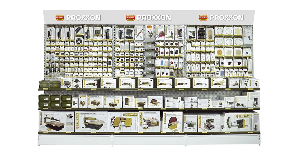 PROXXON Teljesen felszerelt displayek